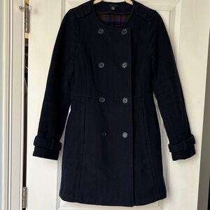 Tommy Hilfiger Navy Double-Breasted Pea Coat